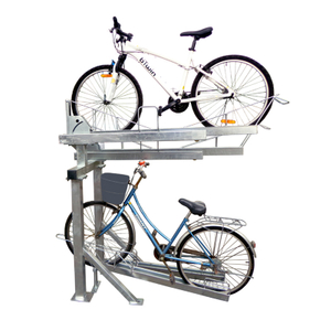 Suporte de estacionamento para bicicletas Easy Metal Double Deck ao ar livre